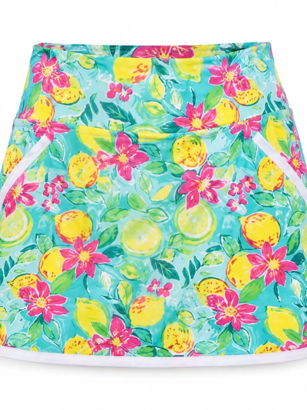 NWT Gottex Golf & Tennis Athletic Flowers and Lemons Skort Large L